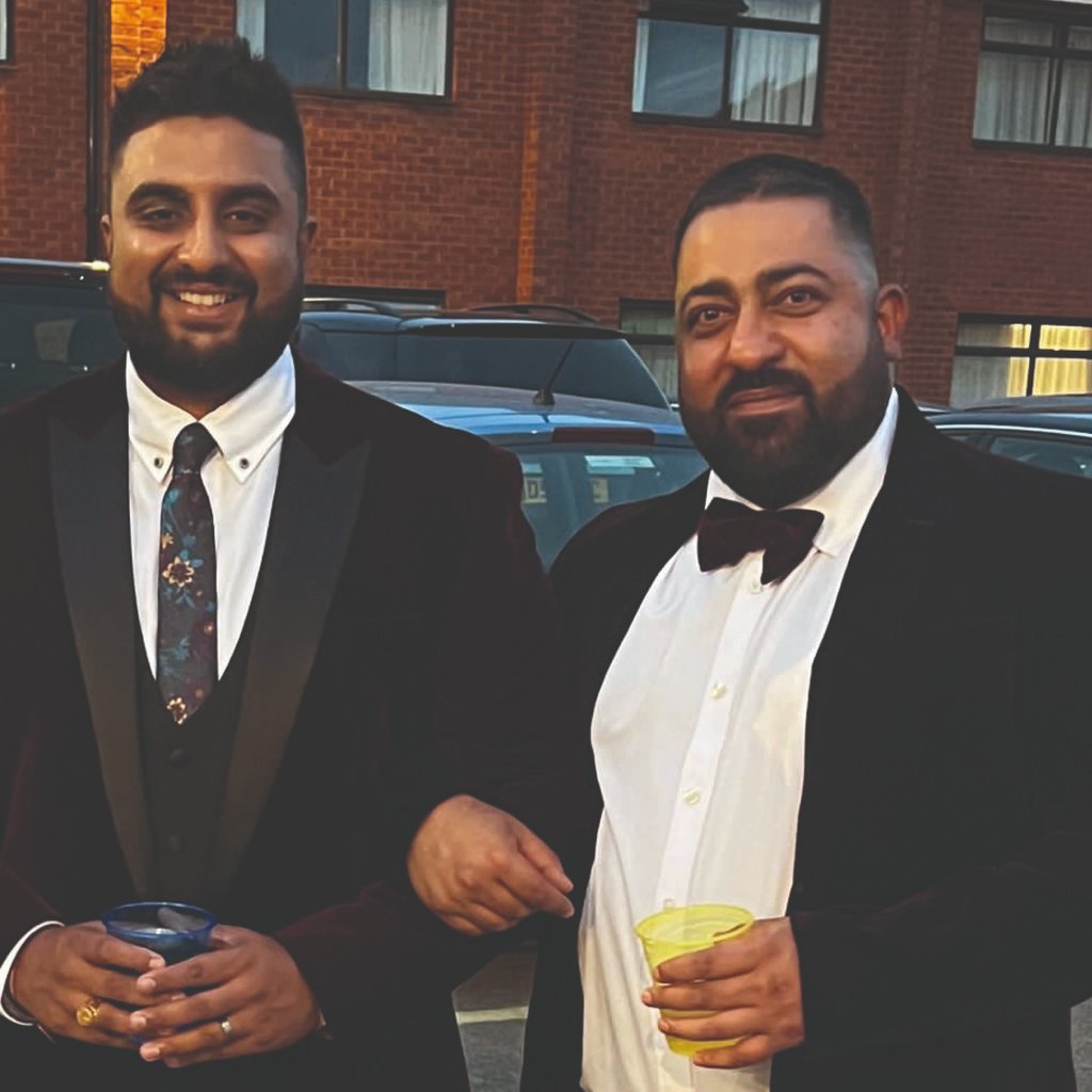 Tharun Chelley and Hitz UnadkatHairy Indian Bikers Without Bikes at Canalhouse Bar, Nottingham
