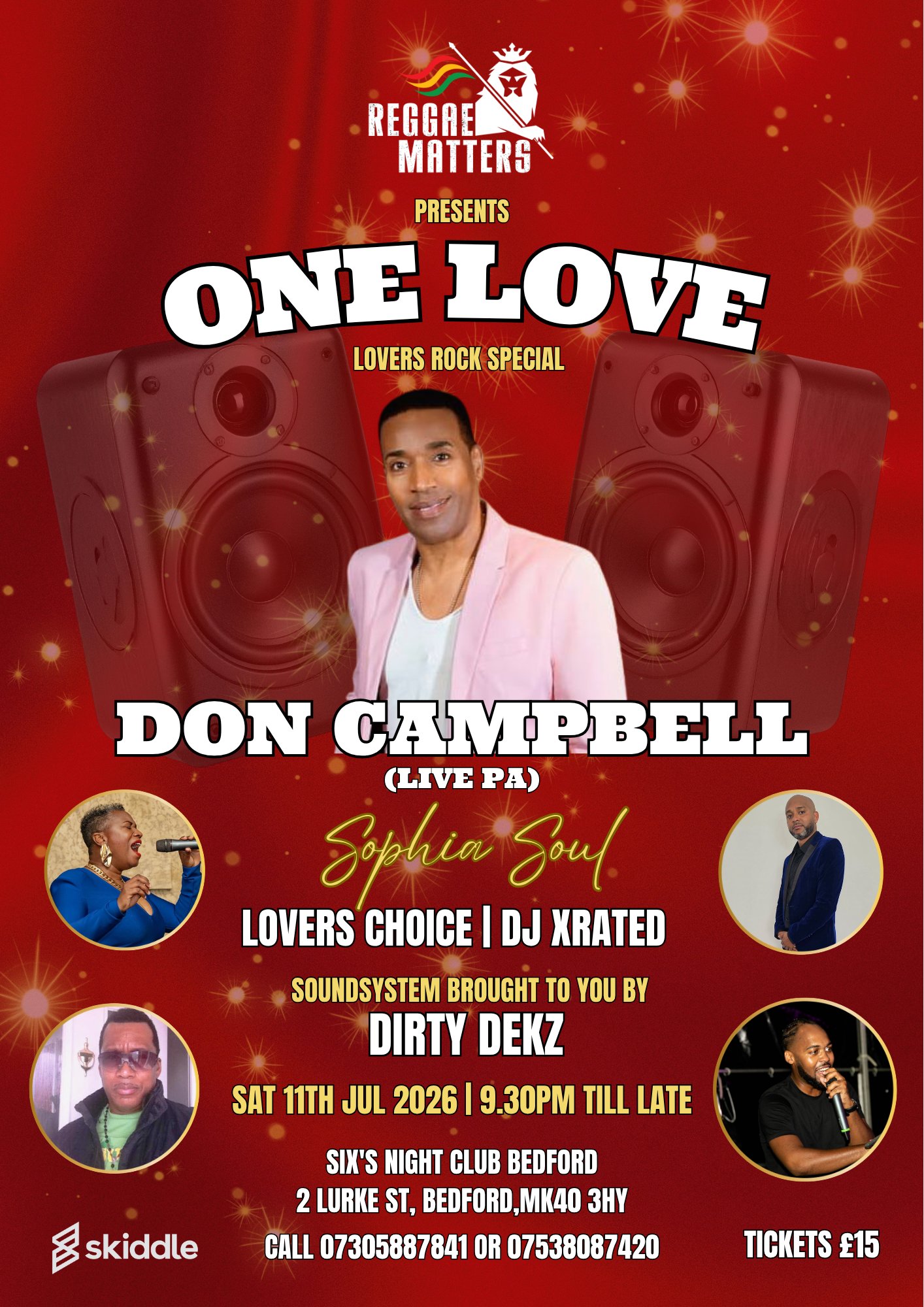 Tickets: Reggae Matters presents One Love - Lovers Rock Special