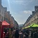 Bath Summer Fayre on Milsom Street with stalls and entertainment