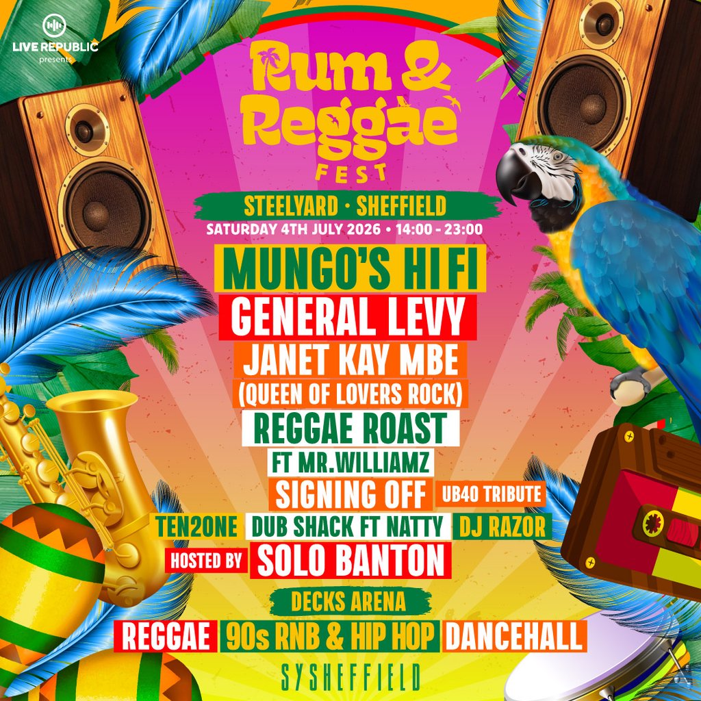 Rum & Reggae 2026 | SteelYard, Sheffield