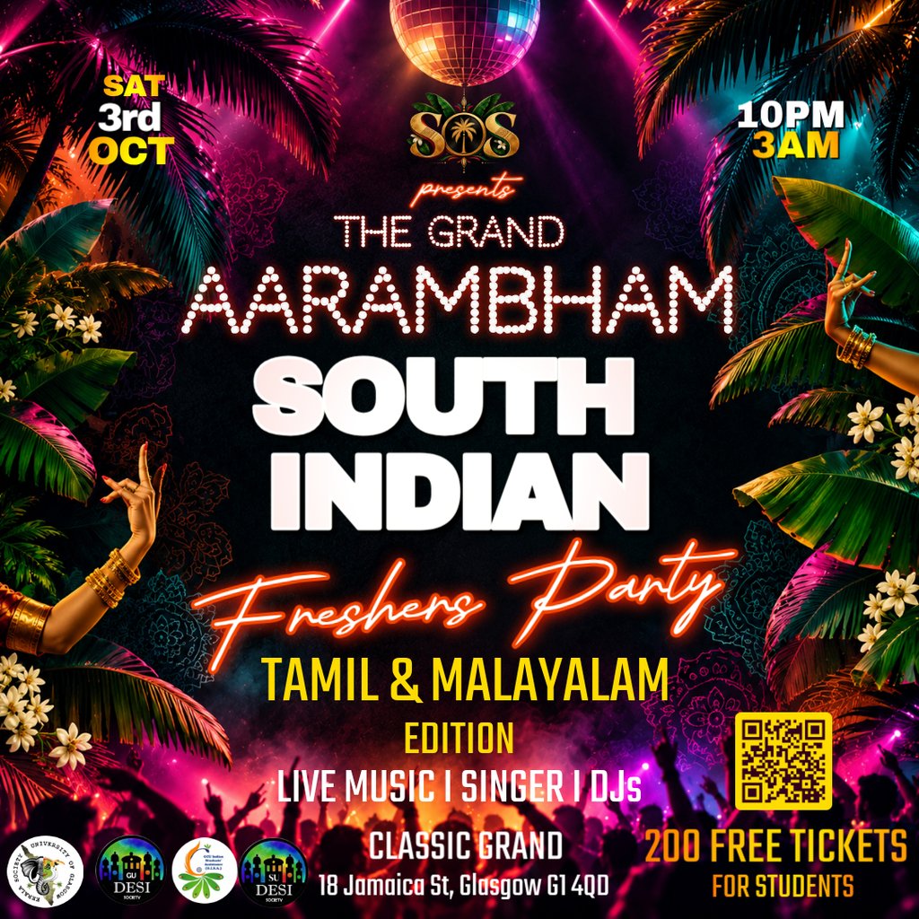 AARAMBHAM: South Indian Freshers Party: Tamil & Mallu Edition