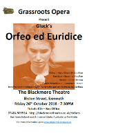 Orfeo ed Euridice' at The Blackmore Theatre
