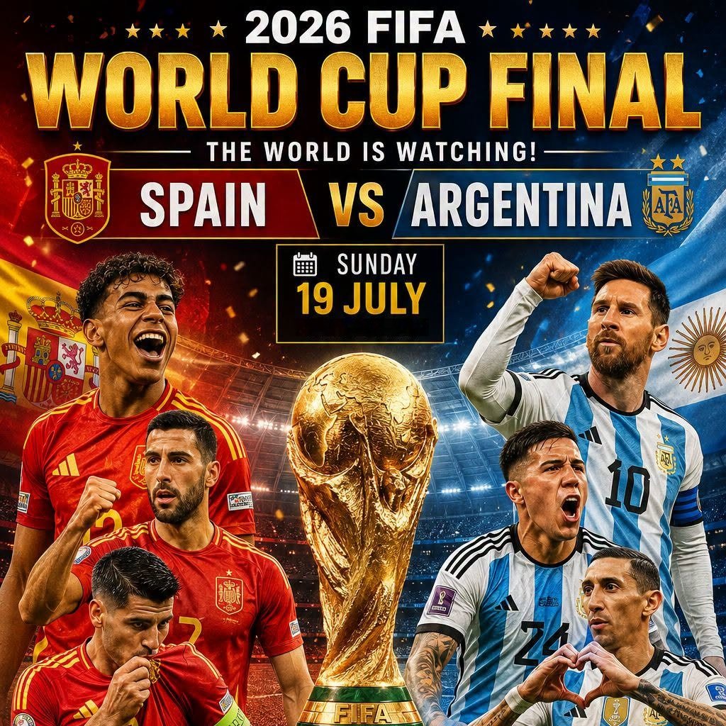 Spain vs Argentina : World Cup Final Watch + After Party