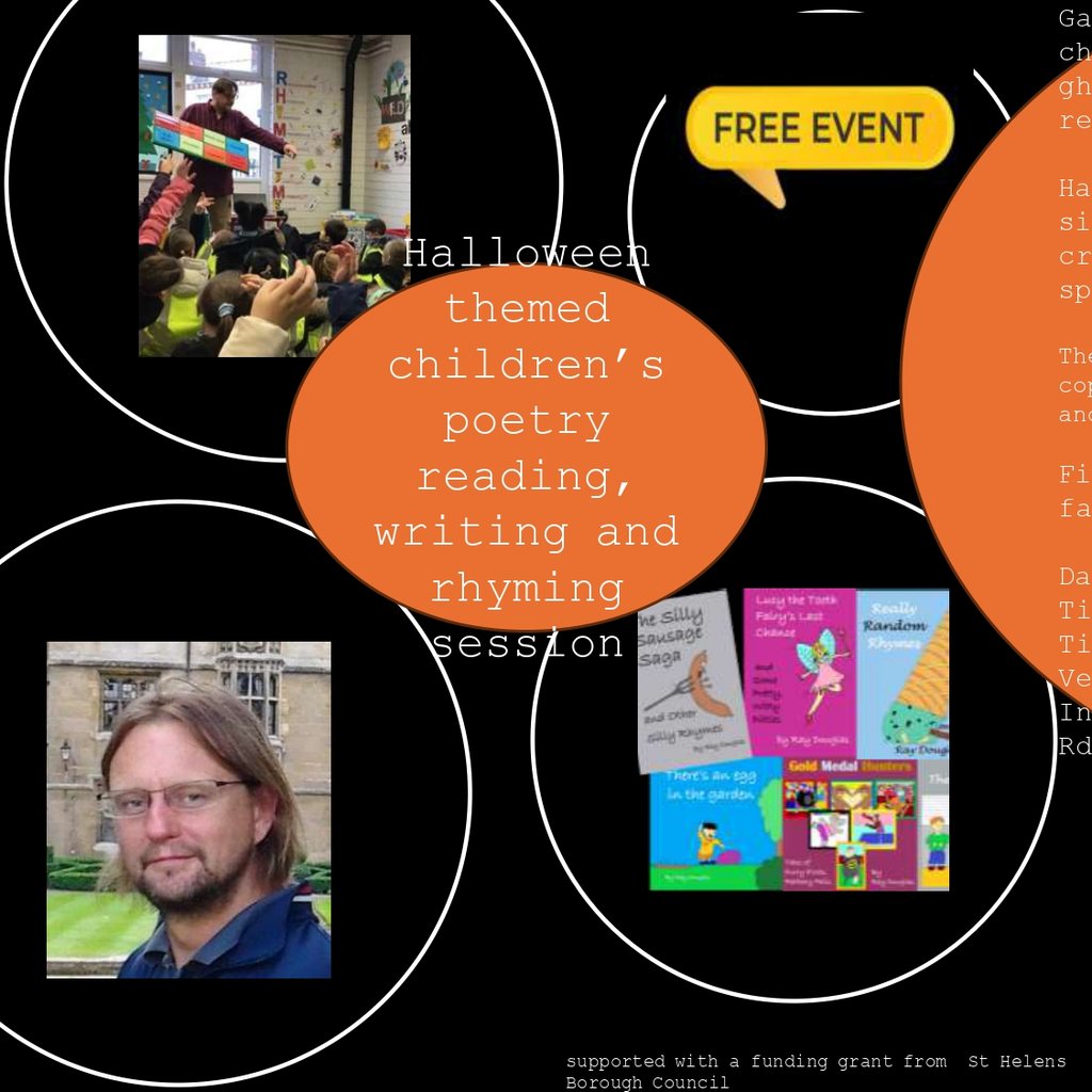 Garswood Book Club Kids Halloween FREE poetry session