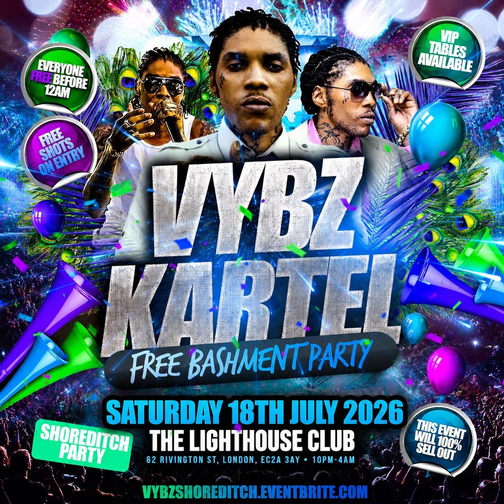 Vybz Kartel - Free Bashment Party - Everyone Free Before 12AM