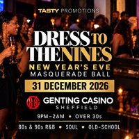 Dress To The Nine New Year's Eve Masquerade Ball at genting casino sheffield