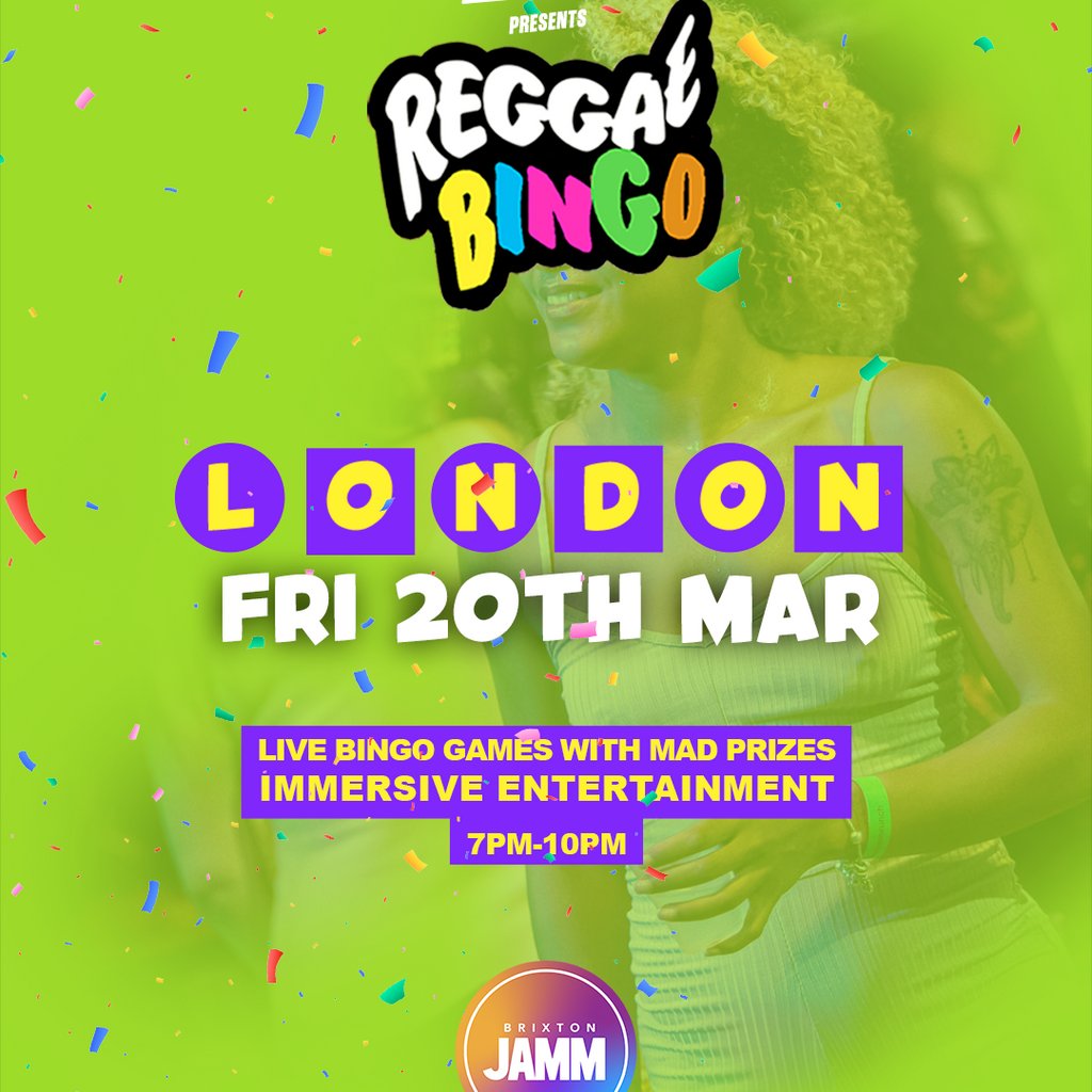 Reggae Bingo - London - Fri 20th March