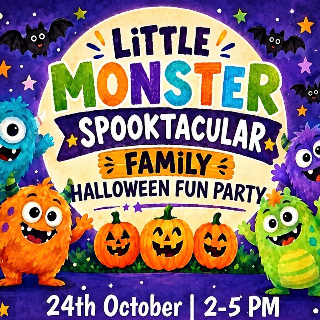 Little Monster Spooktacular Family Halloween Fun Party at Westbourne Community Centre, London