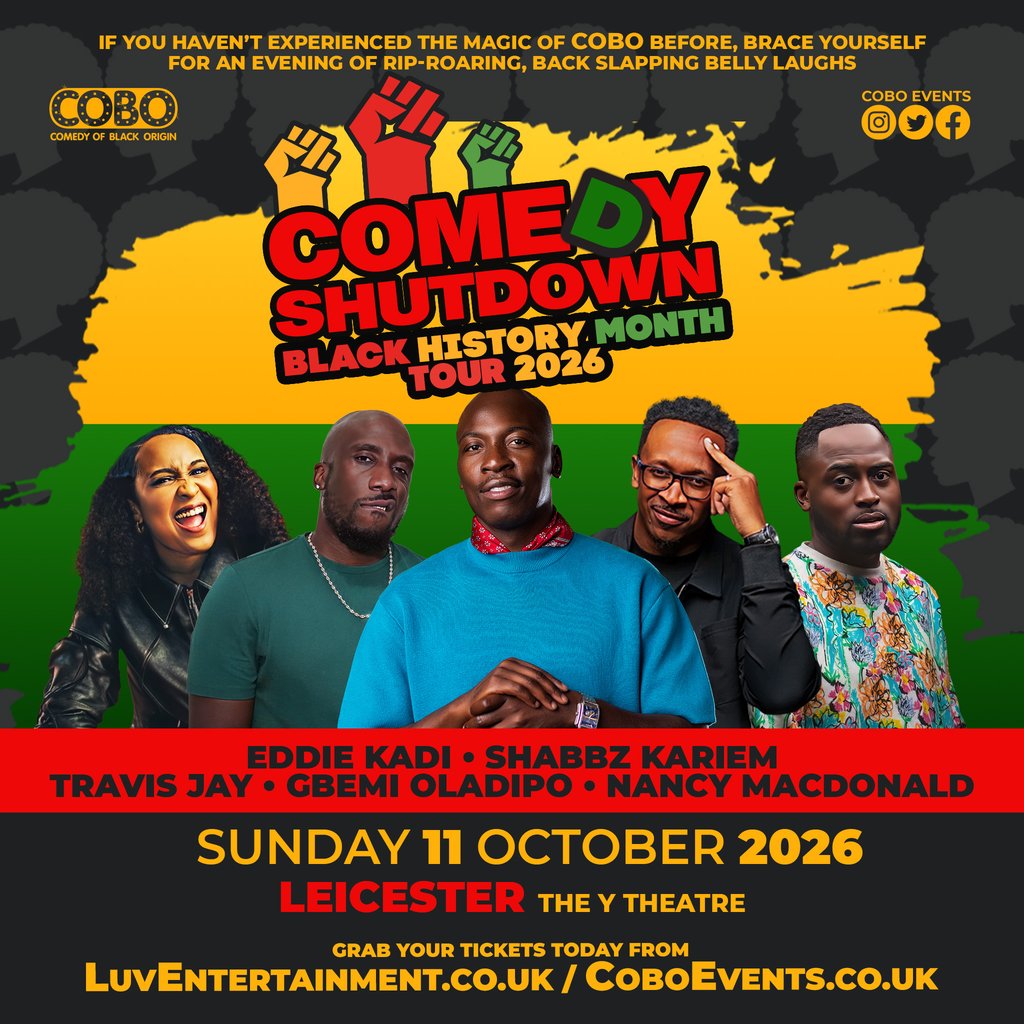 COBO : Comedy Shutdown | Black History Month Special - Leicester at The Y Theatre, Leicester
