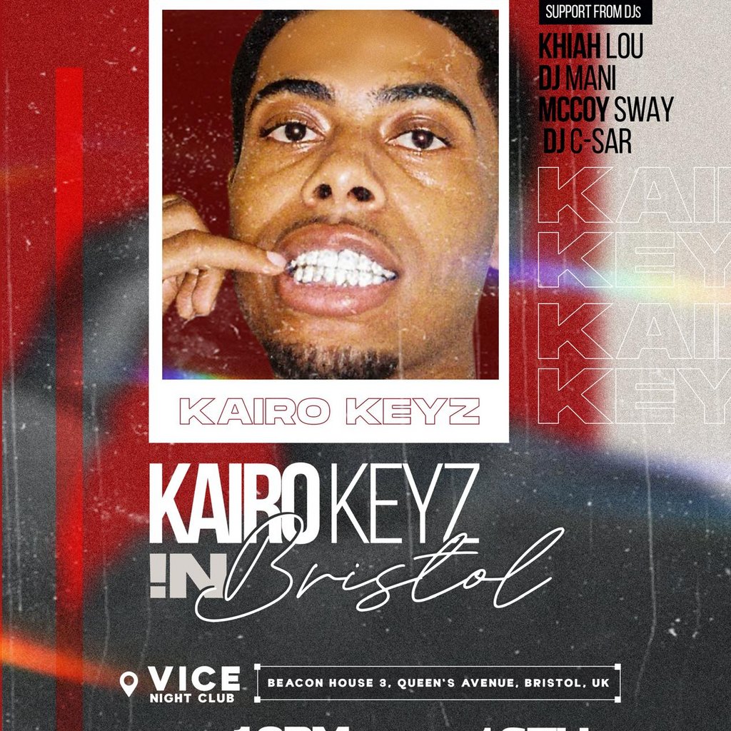 4 Keyz Rapper Kairo Keyz Live In Bristol, Vice Nightclub, Bristol, 16 May to 17 May ...