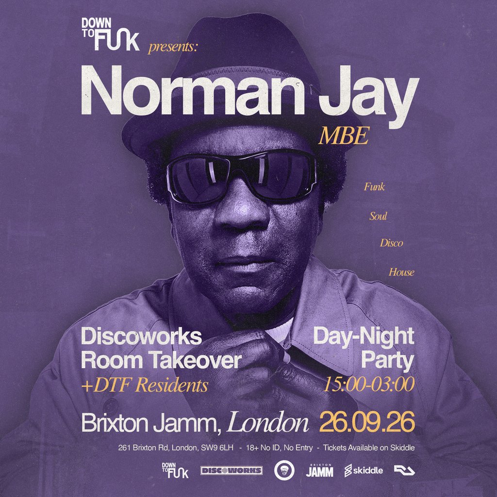 DTF Presents: Norman Jay at Brixton Jamm, London