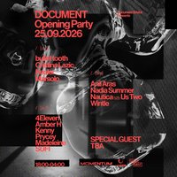 Document Opening Party: bullet tooth, Cristina Lazic, Kepler ++ at DOCUMENT Bristol