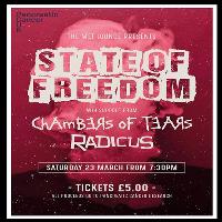 State of Freedom+Radicus+Chamber of Tears for Cancer Research at The Met Lounge