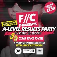 F//C Thursdays A Level Results Party - Extra Venue Added!