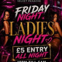 Friday 18th september (ladies R&B night) at Velvet Panache