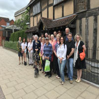 Stratford Town Walk on Thursday at Swan Fountain On Waterside
