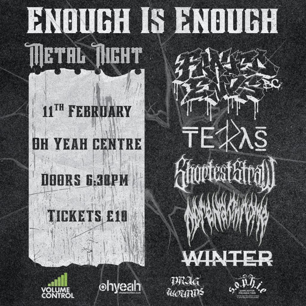 Volume Control x Drag Wounds presents: Enough Is Enough