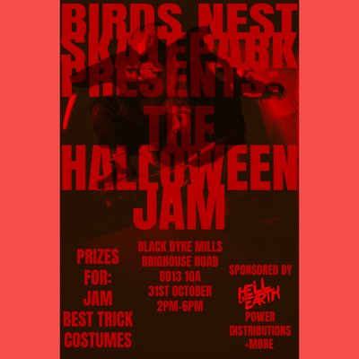 BIRDS NEST SKATEPARK PRESENTS: The Halloween Jam!