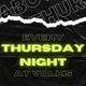 Sabotage Thursdays Event Title Pic
