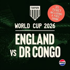 England Vs DR Congo - World Cup LIVE big Screen PLUS a Drink!