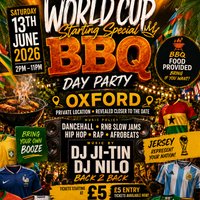 World Cup Kick-Off BBQ: Oxford Day Party