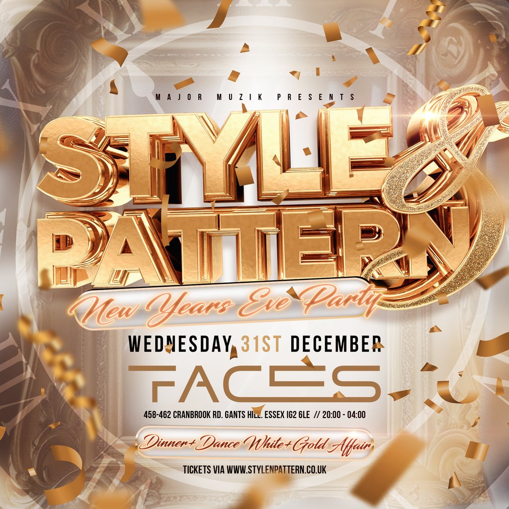 Style & Pattern - New Years Eve Celebration - White & Gold Party