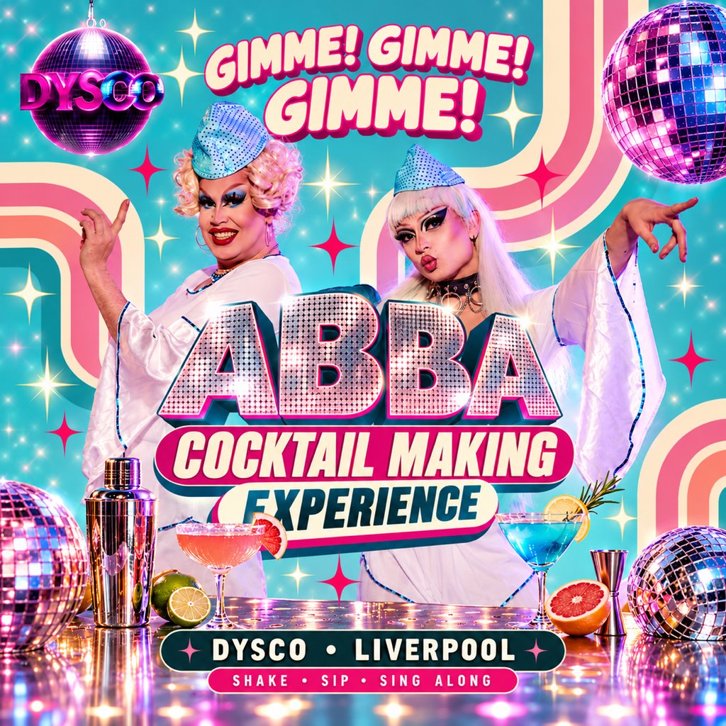 ABBA Cocktail Making Experience Liverpool | Gimme! Gimme! Gimme!