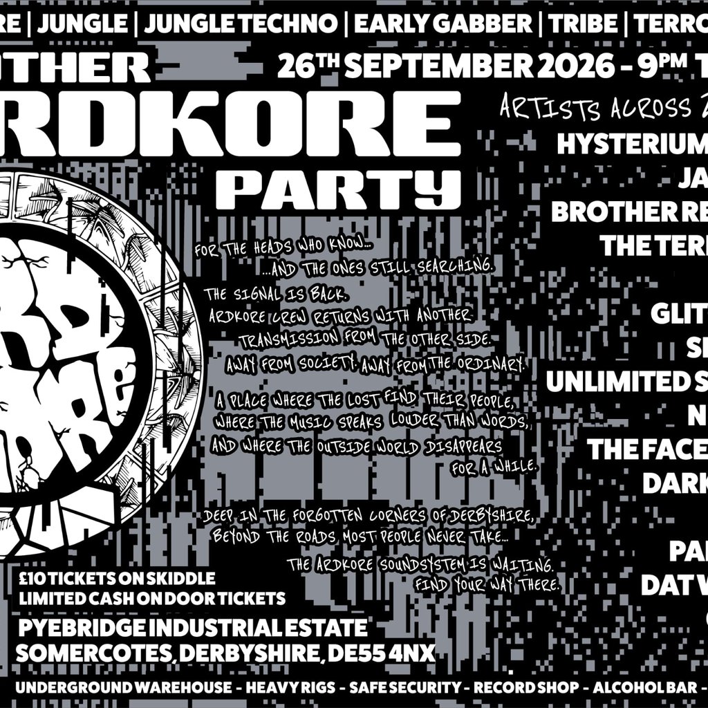 another ARDKORE party — gig artwork