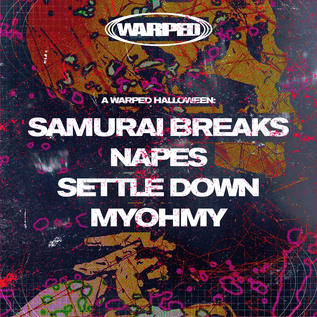 A Warped Halloween: Samurai Breaks, Napes, Settle Down + more at Meraki, Liverpool