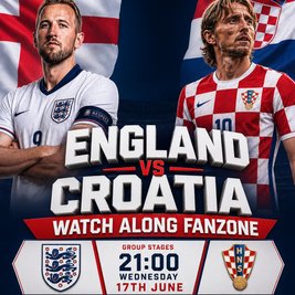 England World Cup 2026 Fanzone: England vs Croatia