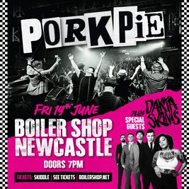 PorkPie Live plus special guests Dakka Skanks at Boiler Shop