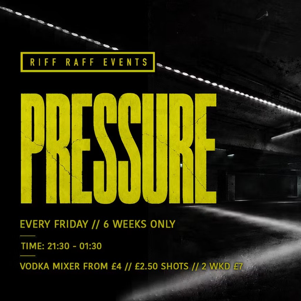 Pressure @ Idra - 6 weeks only! - Tickets selling fast!
