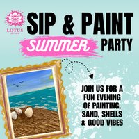 Sip & Paint SUMMER PARTY - Dad's go free at Twydall Community Center