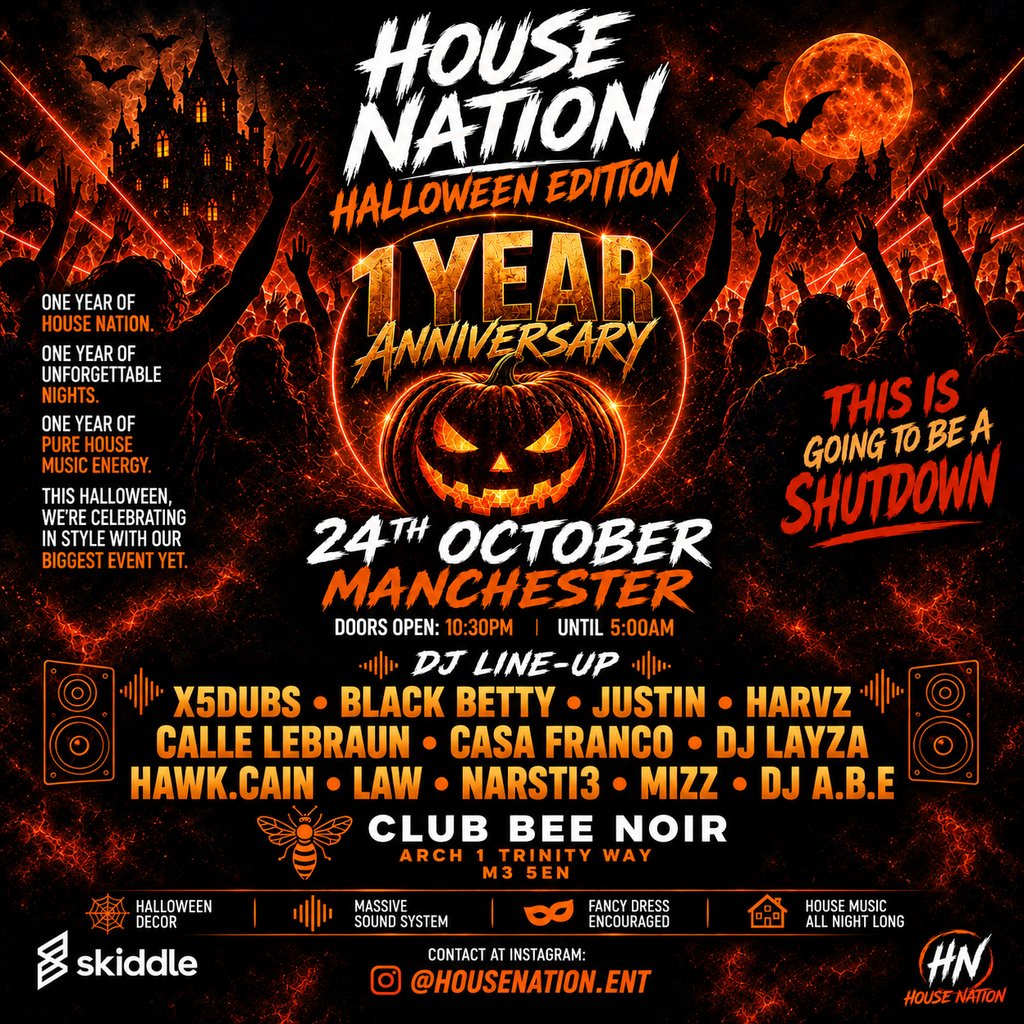 House nation Halloween edition/ 1 year anniversary