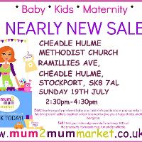 Stockport Cheadle Hulme mum2mum market at Cheadle Hulme Methodist Church