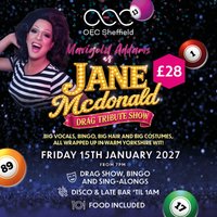 Marigold Addams as Jane McDonald Drag Tribute Show at The OEC
