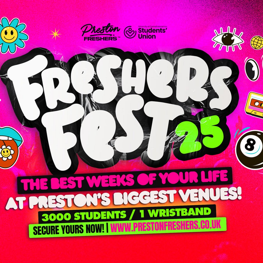 Preston Freshers & Uclan SU Official **AAA** Freshers Wristband