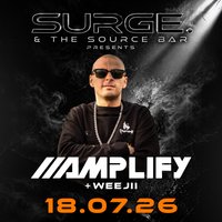 SURGE X The Source Bar Presents: Amplify + Weejii & More at The Source Bar (Courtyard)