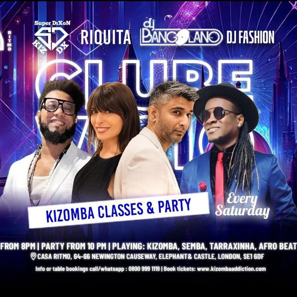 Londons No.1 Kizomba Party: Clube Vicio - with DJ Bangolano