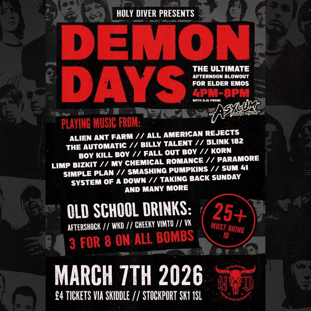 DEMON DAYS - Daytime Club Night