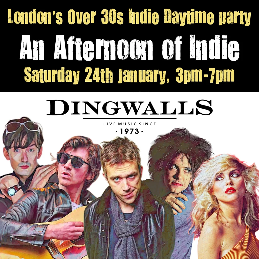 An Afternoon of Indie LONDON (over 30s only) 24th Jan, 3pm-7pm