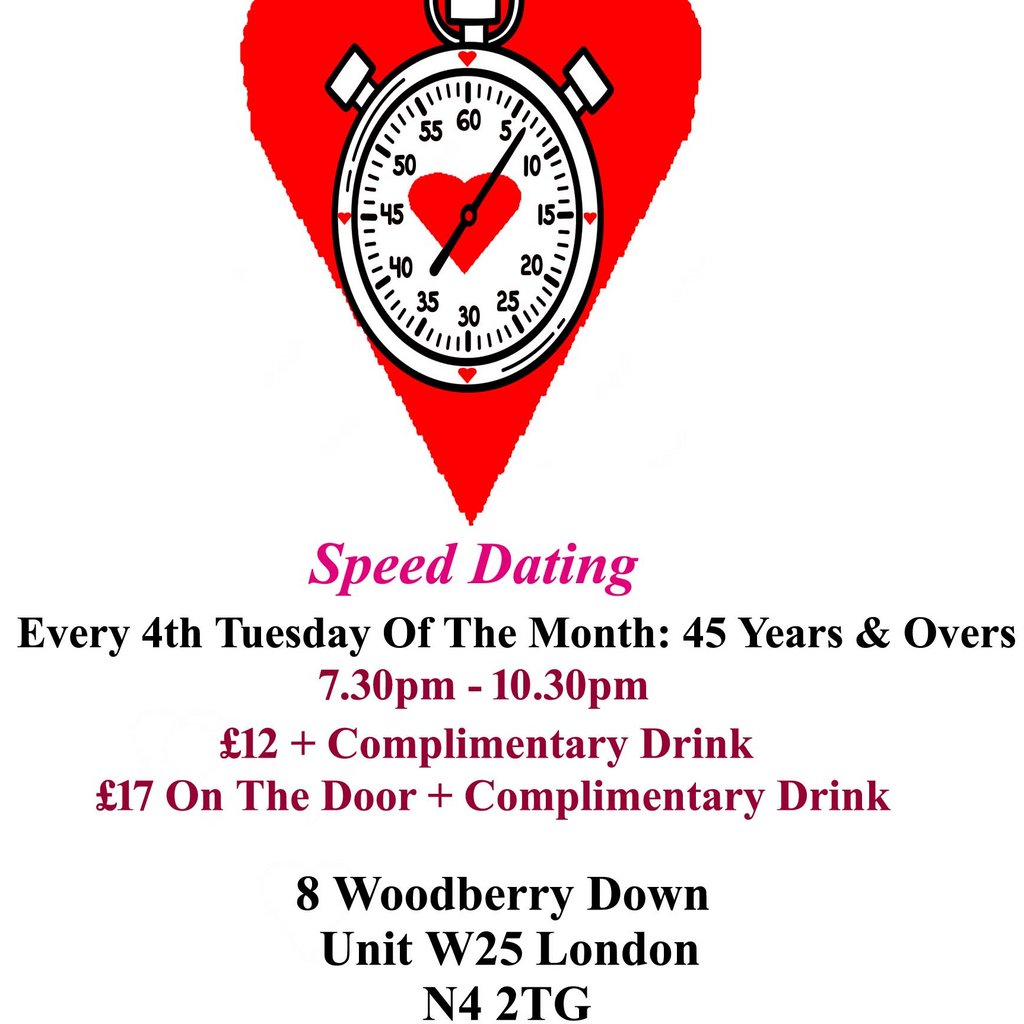Speed dating 45 years & Overs Tuesdays