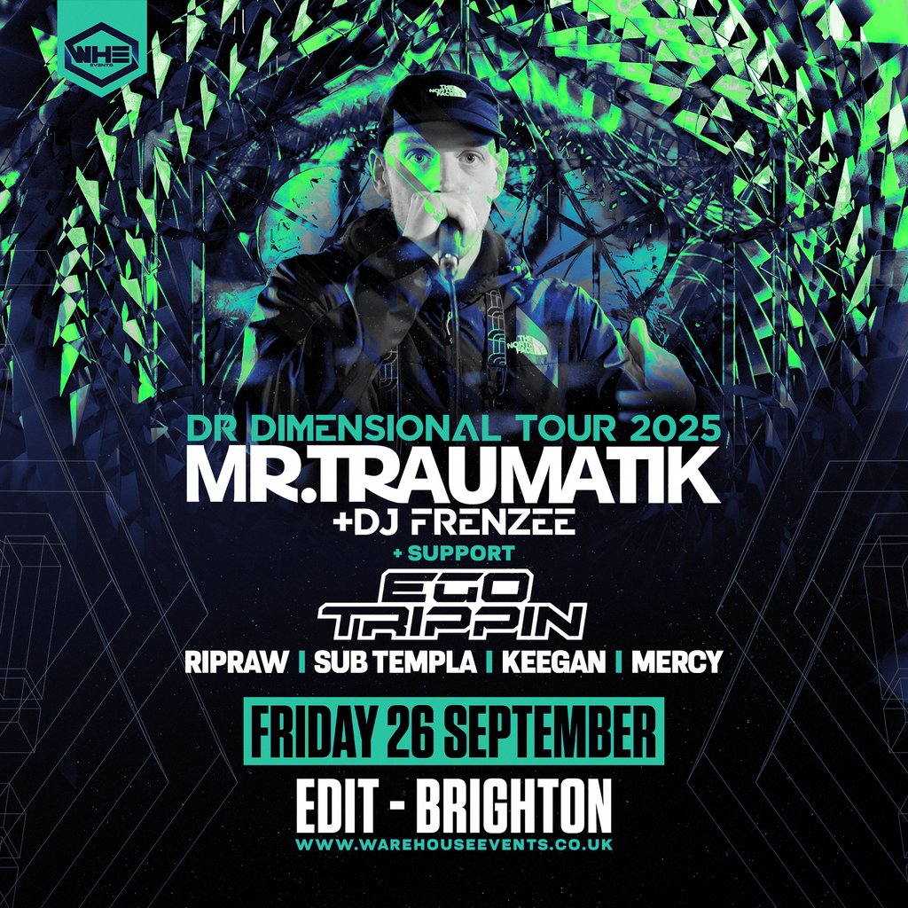 WHE Presents: Mr Traumatik & DJ Frenzee | Brighton, 26 September | Event in Brighton | AllEvents