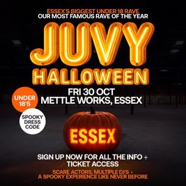JUVY Under 18s - Halloween Tour - Fri 30 October - ESSEX