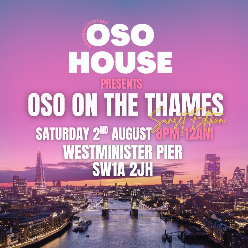 Oso on the Thames sunset edition