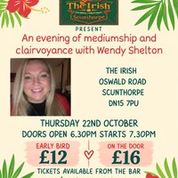 Evening of mediumship at The Irish