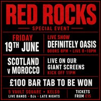 Definitely Oasis @ RED ROCKS Kelso 19th June