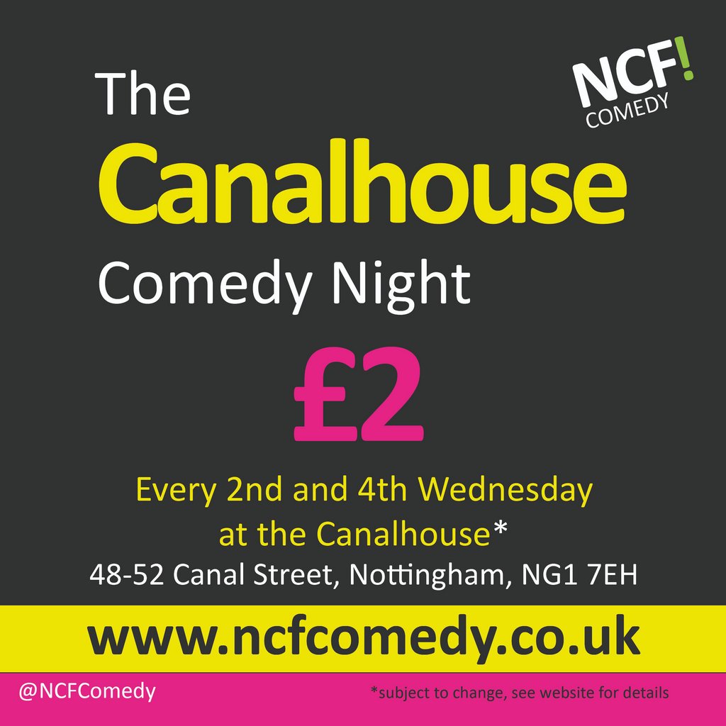 Canalhouse £2 Comedy Night at Canalhouse Bar, Nottingham