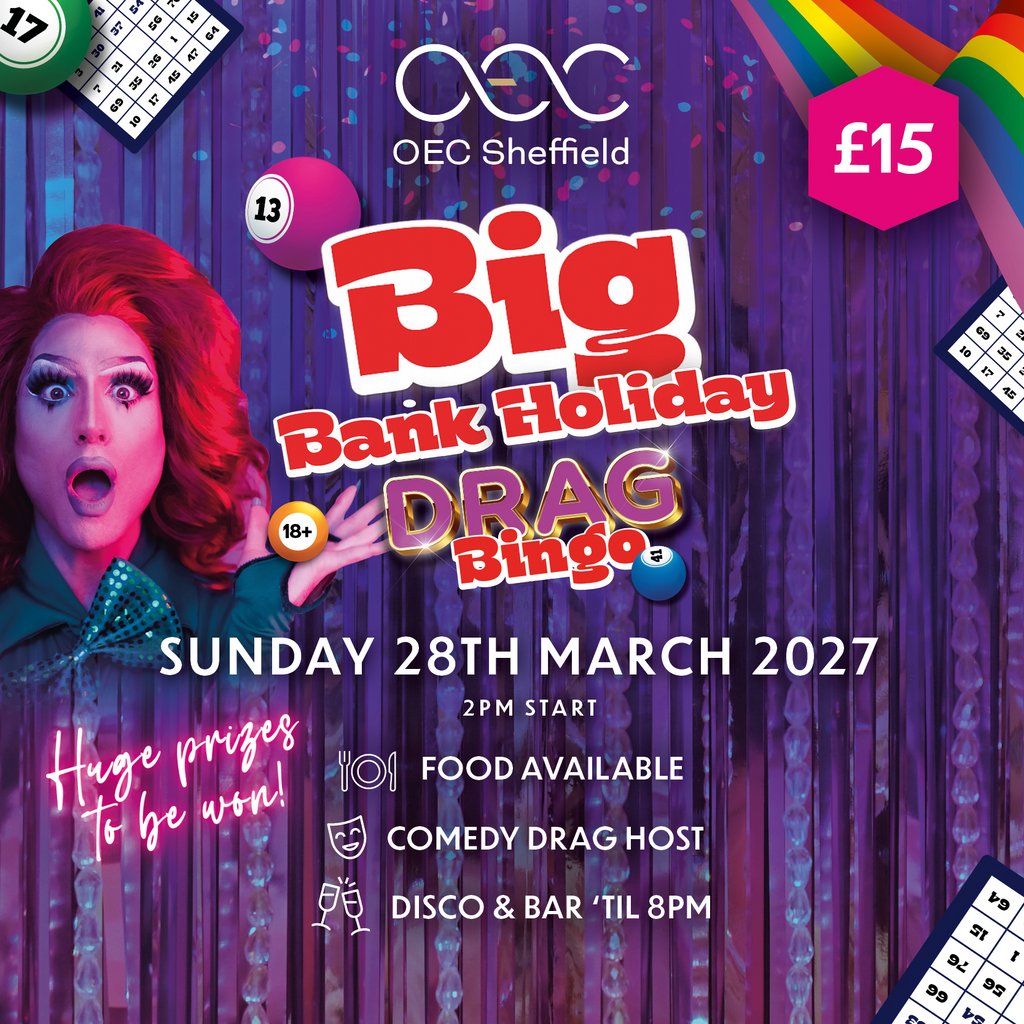 Bank Holiday Drag Bingo at The OEC, Sheffield