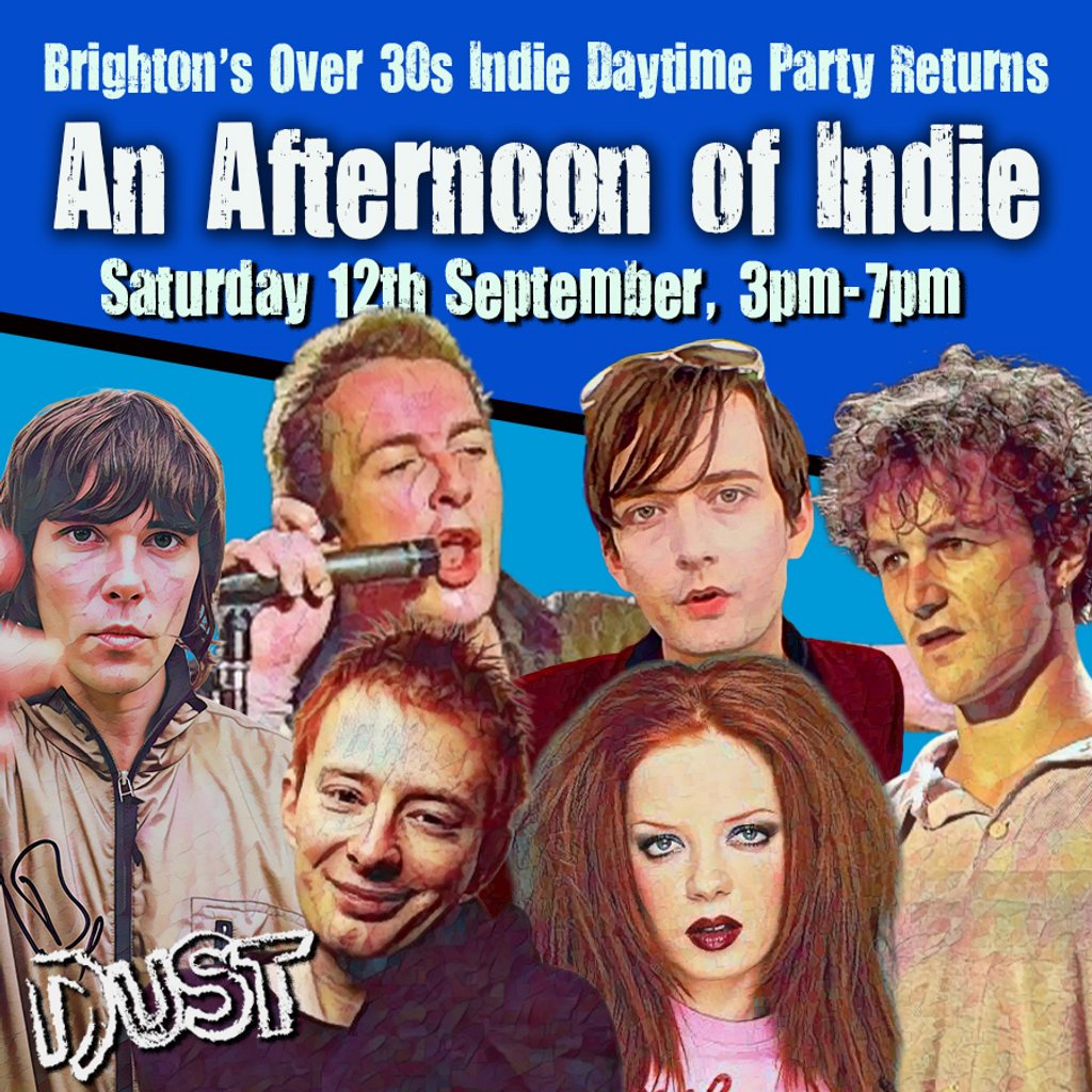 An Afternoon of Indie: BRIGHTON (Over 30s Only), 3pm-7pm Image